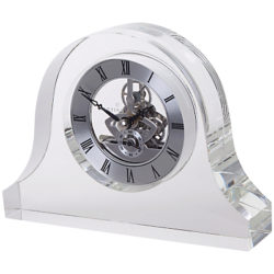 Dartington Crystal Mantle Clock Clear